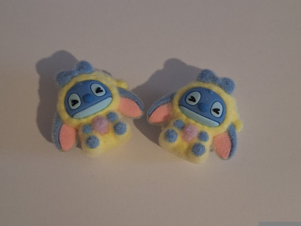 Yellow/pink stitch felt feel beads