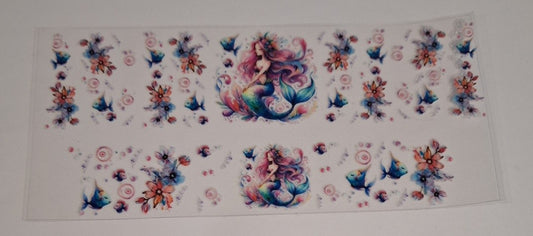Mermaid 3oz espresso shot Cup wraps