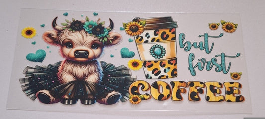 But first coffee 16oz Libbey Cup Wrap