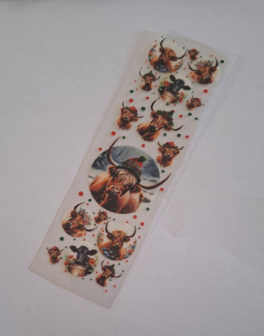 Highland Winter Cow Pen/bookmark wrap