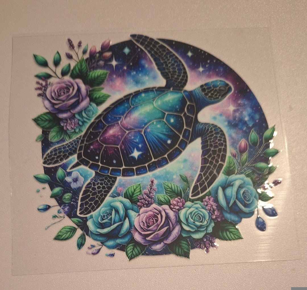 Sea turtle Uvdtf decals