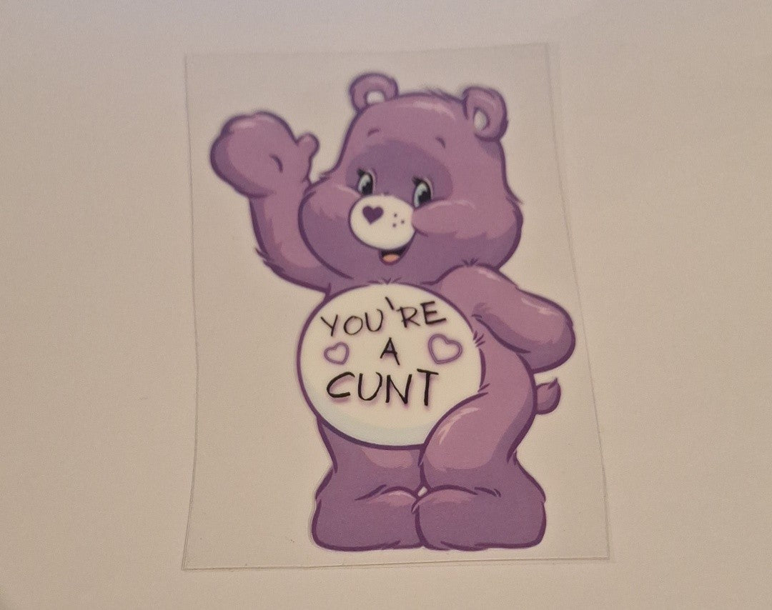 Youre a cunt Uvdtf pocket Size Decals