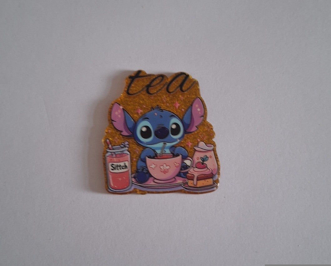 Stitch tea Acrylic flatback