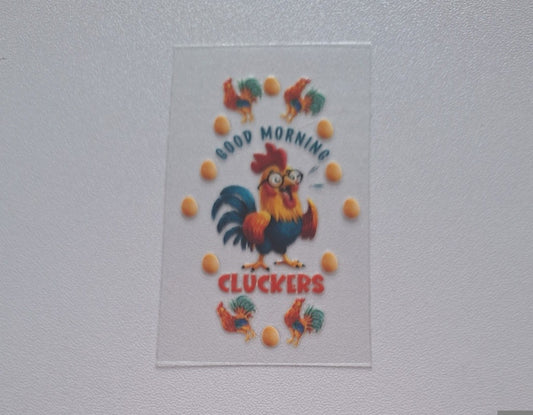 Good morning cluckers Motel Keychain Decal