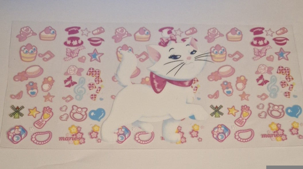 Marie cat 16oz libbey cup wrap