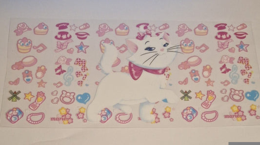 Marie cat 16oz libbey cup wrap