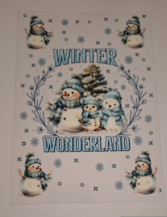 Winter womderland A5 bookcovers