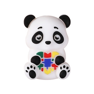 3D Panda Autism Focal Bead