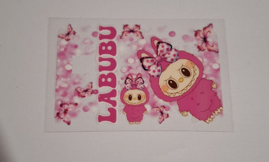 Labubu pink Bank card wrap