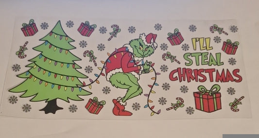 I'll steal Christmas 16oz libbey cup wrap