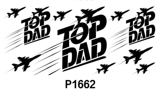Preorder Top Dad (Planes) 16oz Cup Wrap