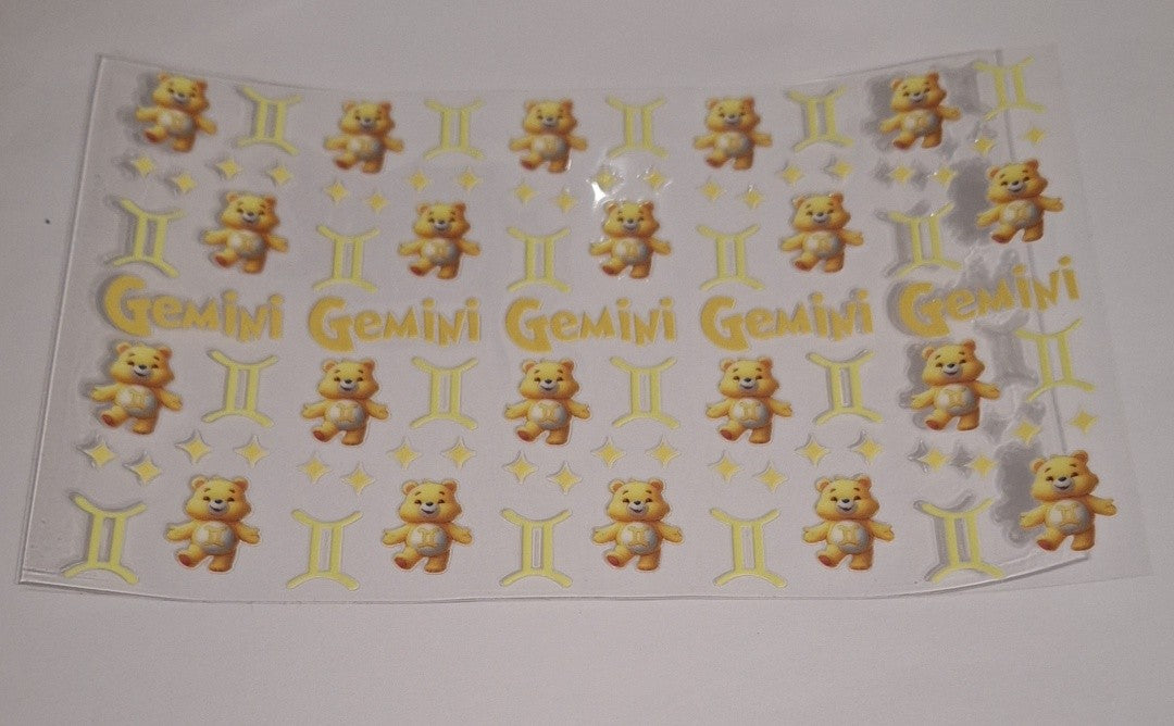 Gemini care bear pen/bookmark wraps