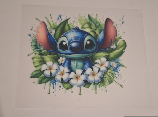 Stitch & leaves Pocket size heat transfers