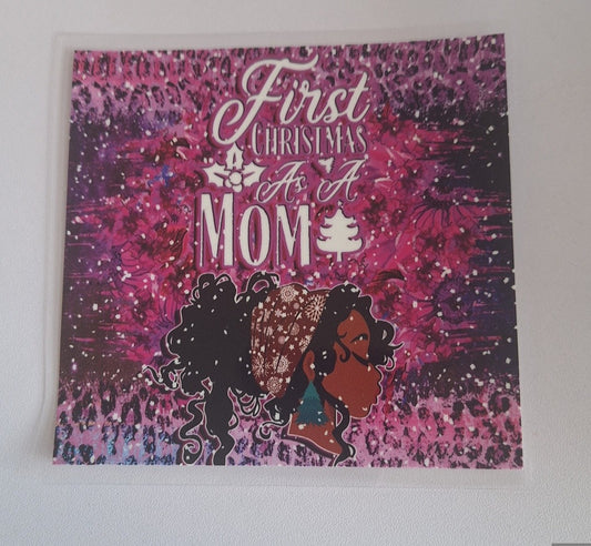 First christmas as a mum Uvdtf decals