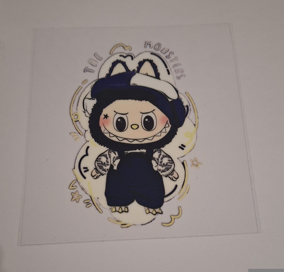 Labubu uvdtf pocket Size Decals