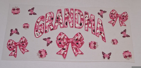 Grandma pink 16oz Libbey Cup Wrap