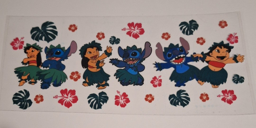 Lilo 16oz libbey cup wrap