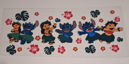 Lilo 16oz libbey cup wrap