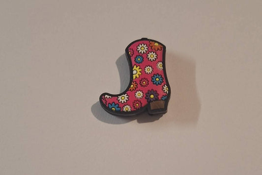 Cowgirl Flower Boot Focal Bead
