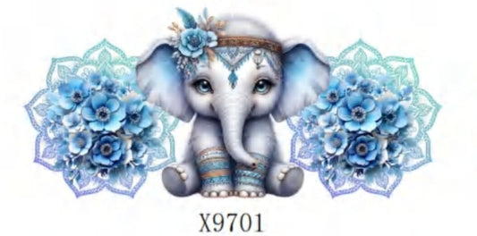 Blue Elephant 16oz Libbey Cup Wrap