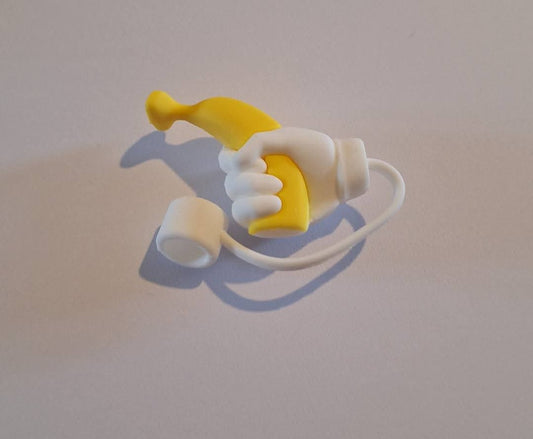 Banana Hand Straw Stopper