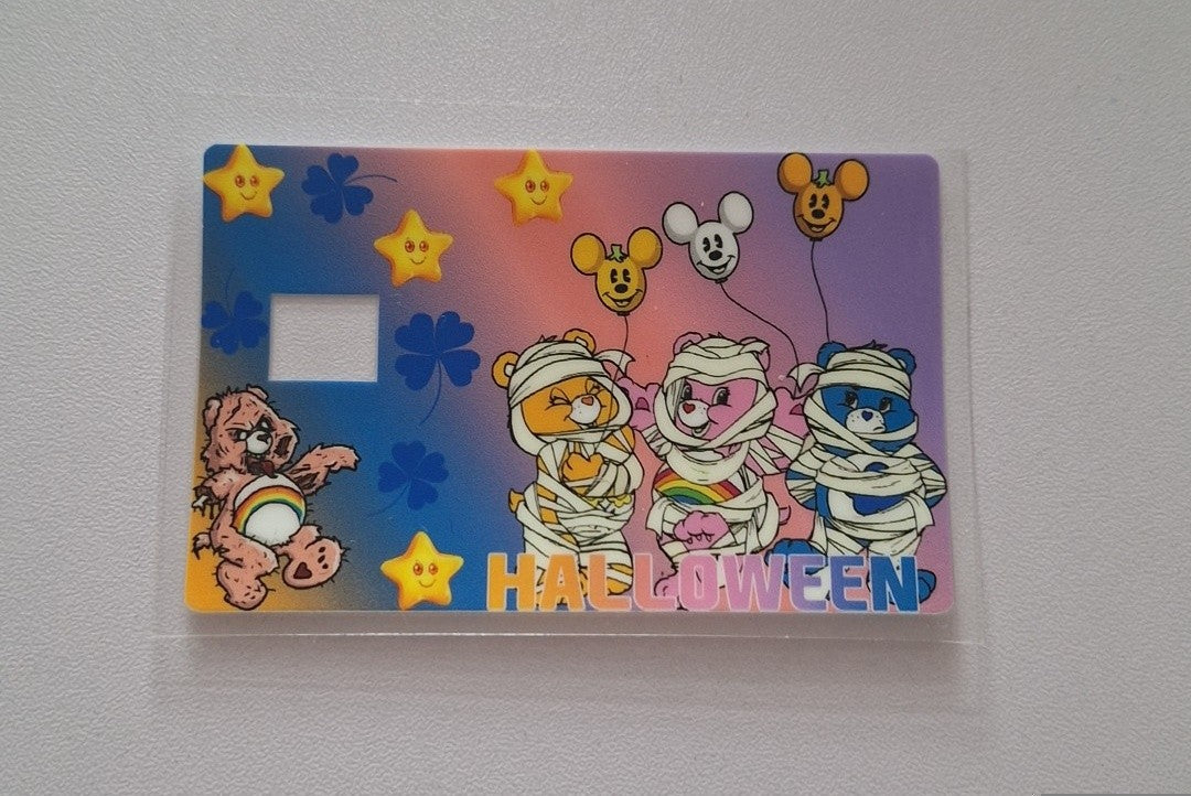 Halloween care bears Credit/bank card wrap