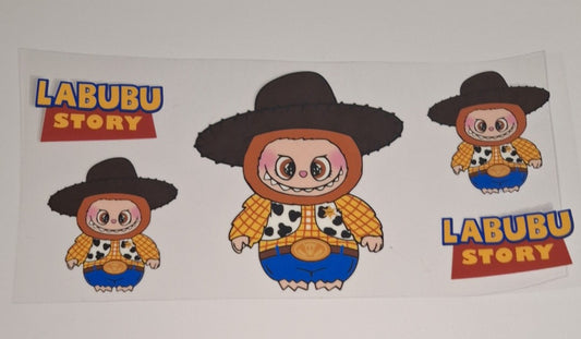 Labubu story 16oz libbey cup wrap