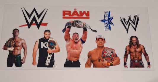 Wrestling Raw 16oz libbey cup wrap