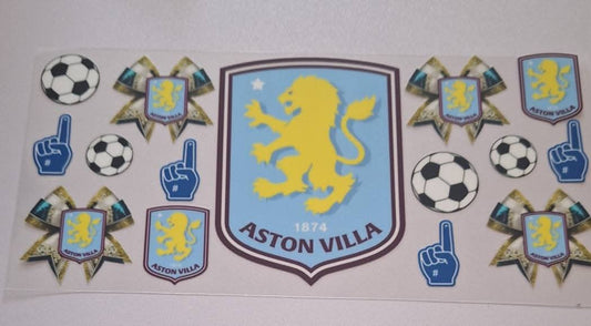 Aston villa 16oz libbey cup wrap