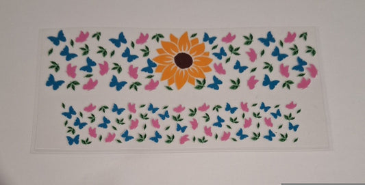 Sunflower & butterflies 3oz espresso shot Cup wraps