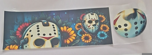 Jason style 2 11oz Mug wrap & bottom