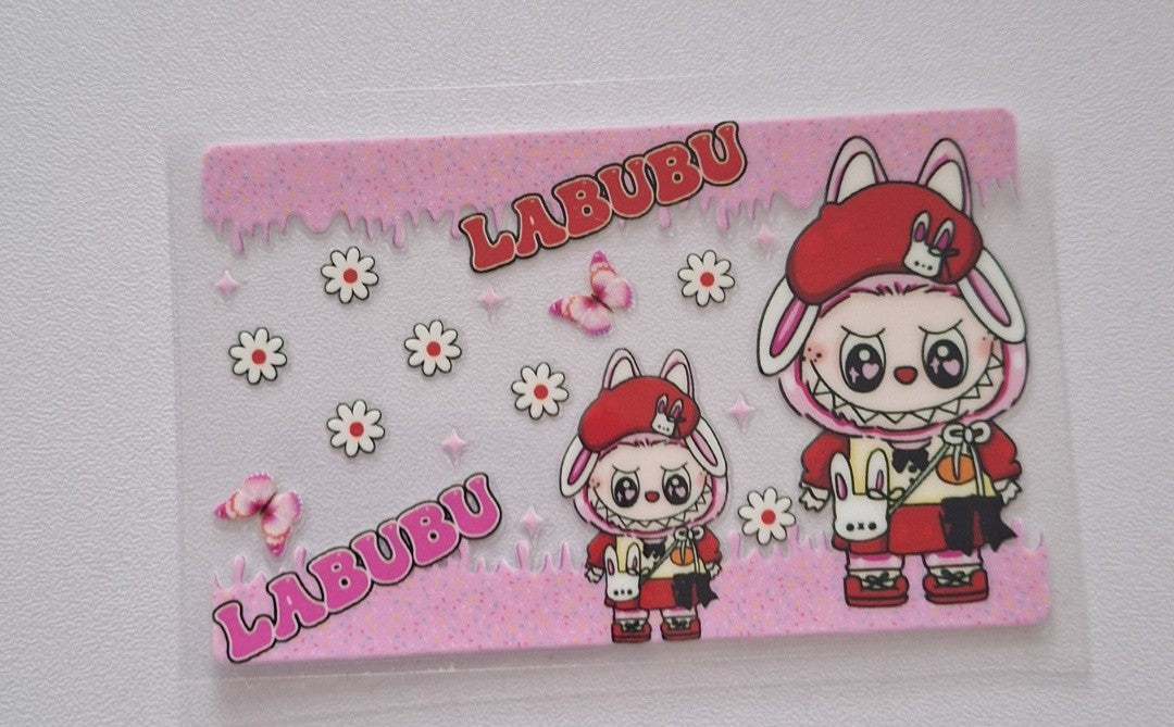 Labubu red hat Credit/bank card wrap