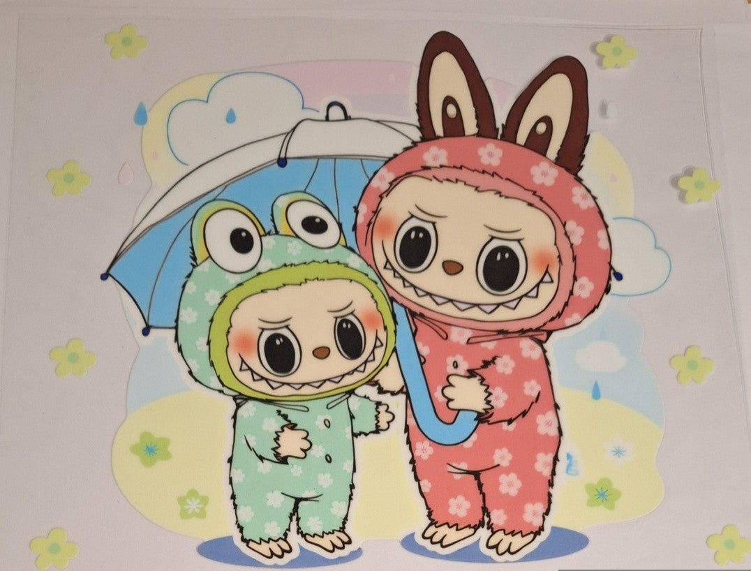 Labubu umbrella 20oz Uvdtf Wraps