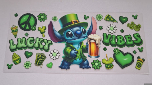 Lucky vibes s.titch 16oz Libbey Cup Wrap