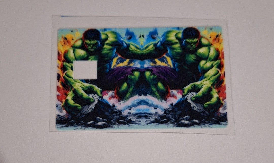 Hulk Bank card wrap